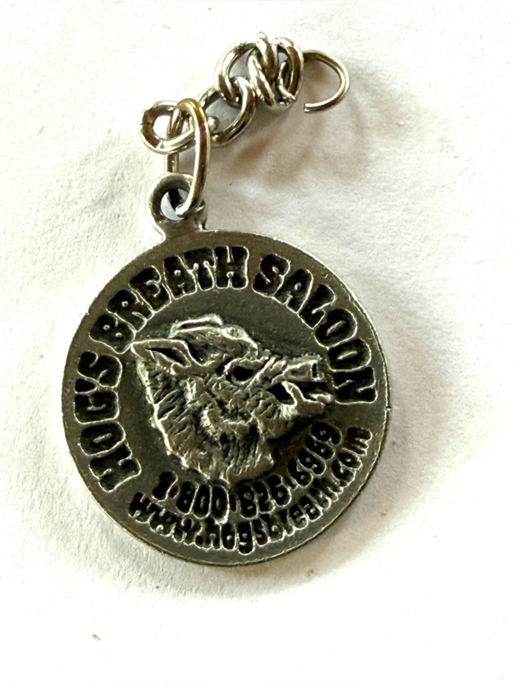 Vintage Hog’s Breath Saloon  Pewter Key Chain